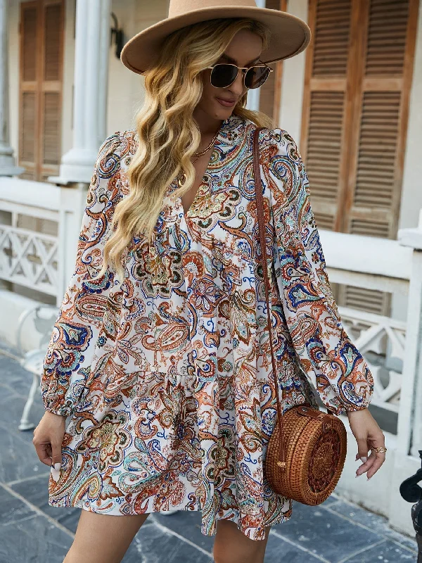 Bargain Prices KittenAlarm - Paisley Print Ruffle Dress