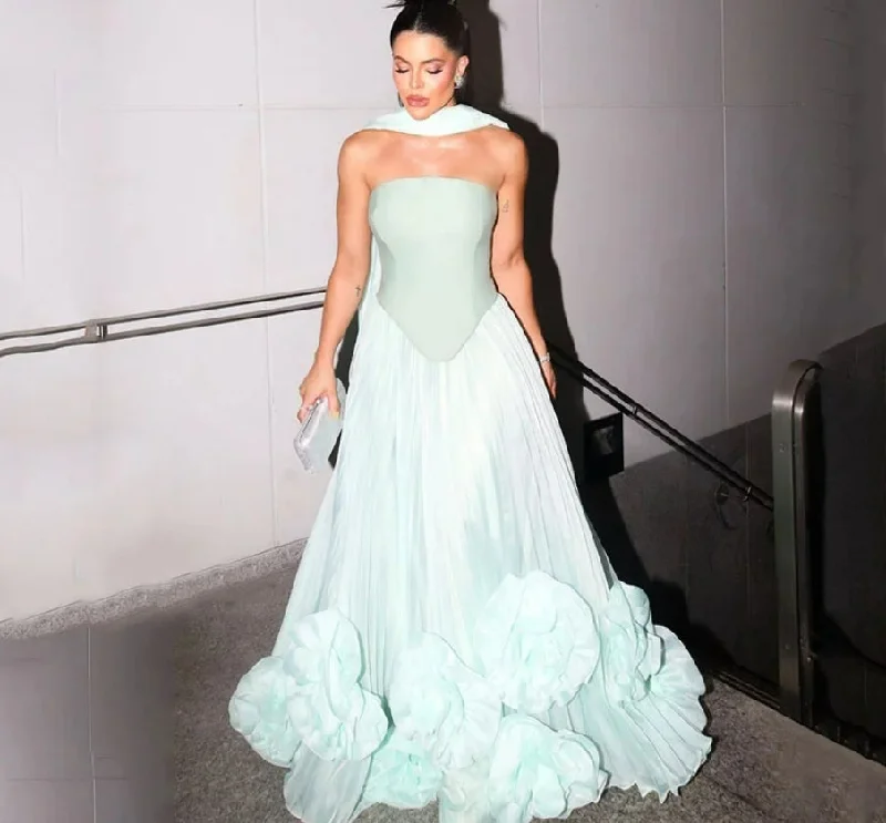 Act Now Elegant A-Line Prom Dress Chiffon Ruched Ruffle Sleeveless Formal Evening Dress Floor-Length Vestidos de noche Customized Act Now Elegant A-Line Prom Dress Chiffon Ruched Ruffle Sleeveless Formal Evening Dress Floor-Length Vestidos de noche Customized
