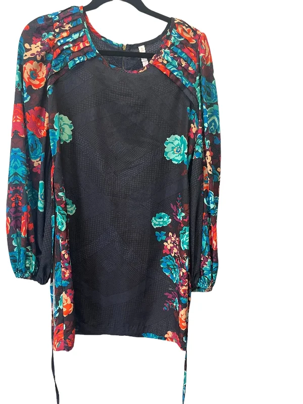 Act Now Floral Print Dress Casual Short Xhilaration, Size S