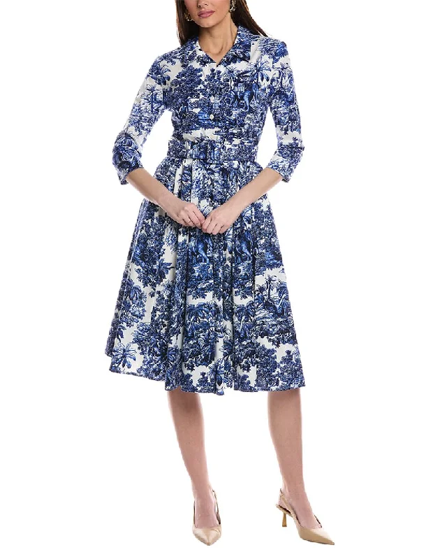 Major Savings Samantha Sung Laurent Shirtdress