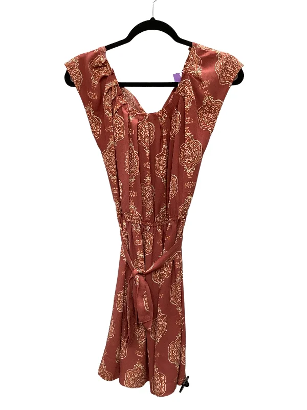 Special Offer Pink Dress Casual Short Lc Lauren Conrad, Size S