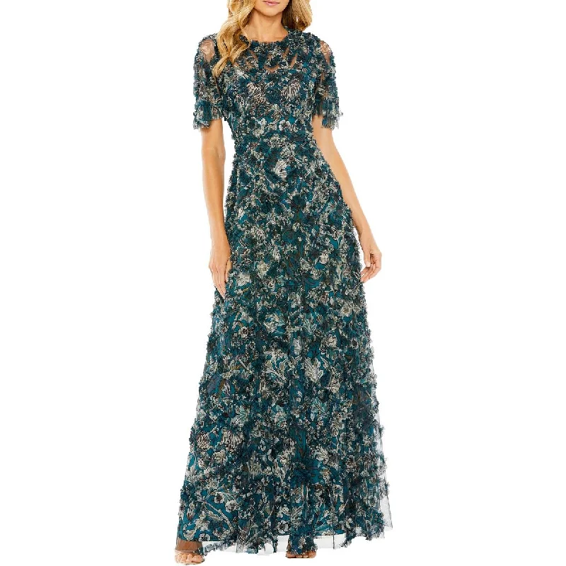 Price Blitz Plus Womens Printed Special Occasion Maxi Dress