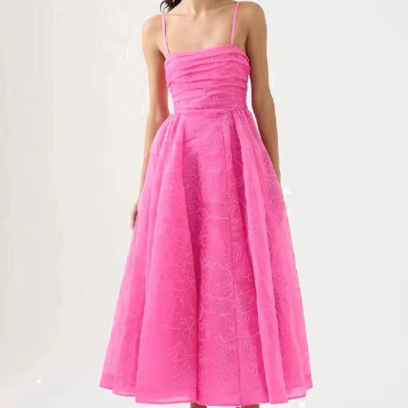 New Deals KittenAlarm - Barb Spaghetti Strap A-line Dress