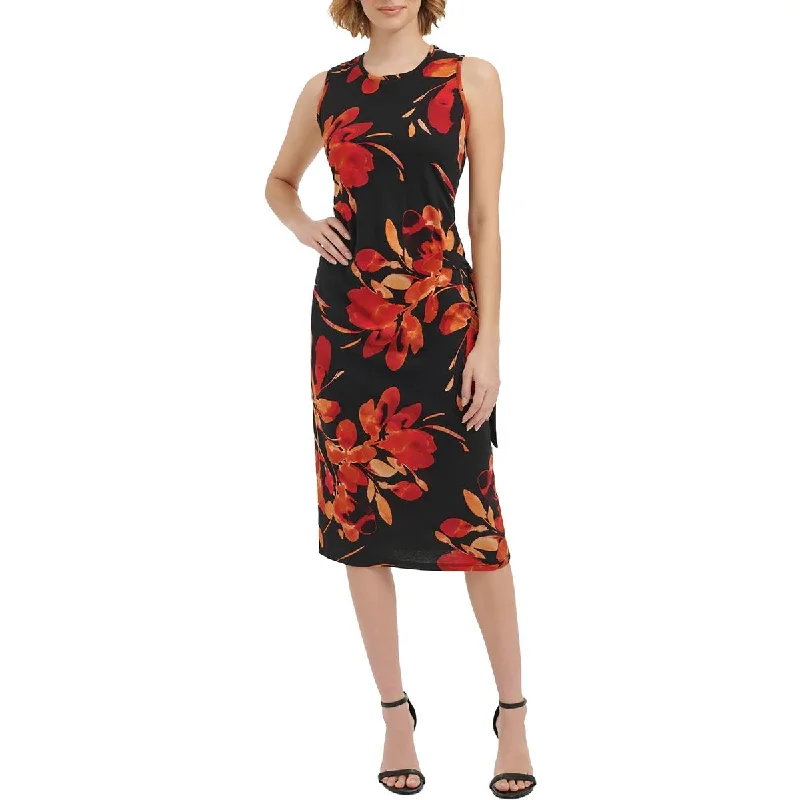 Price Meltdown Womens Midi Sleeveless Midi Dress