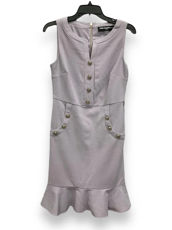 Price Slash Purple Dress Casual Short Karl Lagerfeld, Size 4