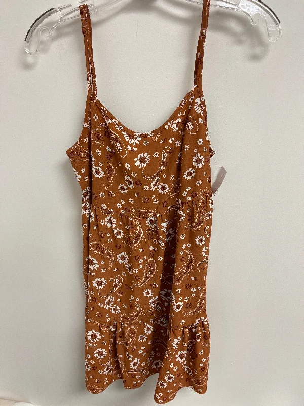 Don't Miss Brown Dress Casual Short Altard State, Size S