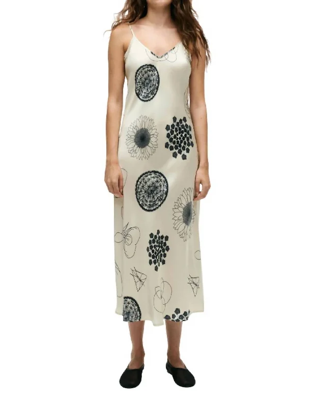 Today’s Deal 90S Slip Dress In Fibonacci Off-White