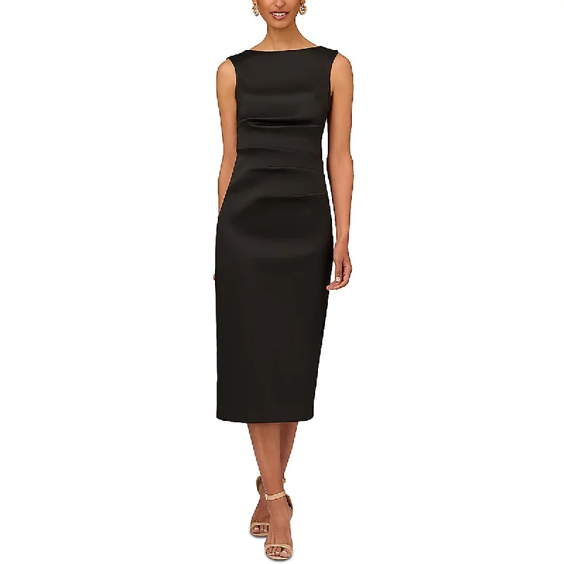 Time-Limited Offer Womens V-Back Midi Cocktail And Party Dress