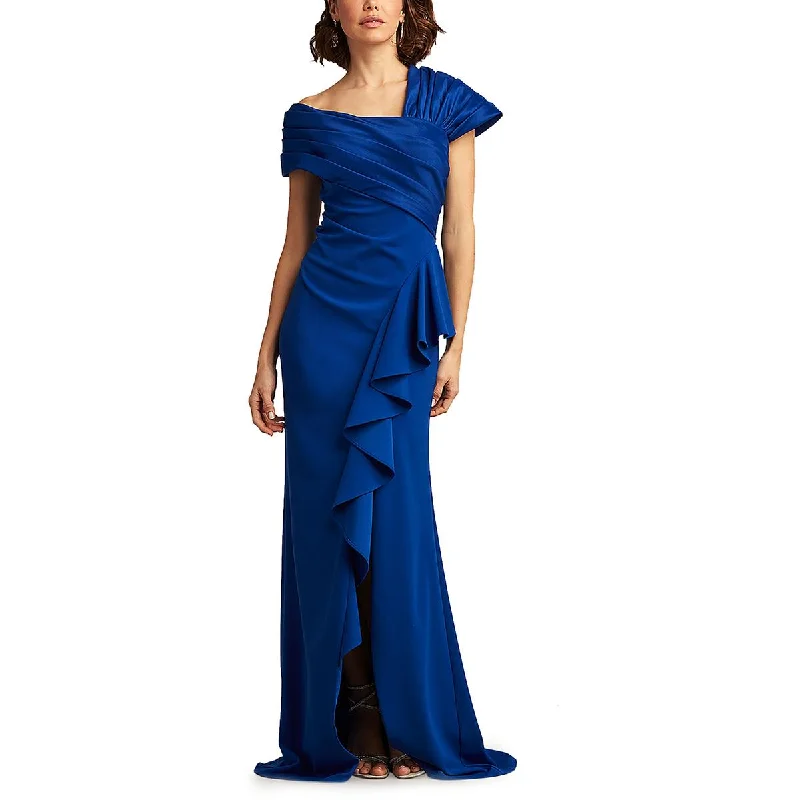 Huge Savings Womens Taffeta Wrap Shoulder Evening Dress