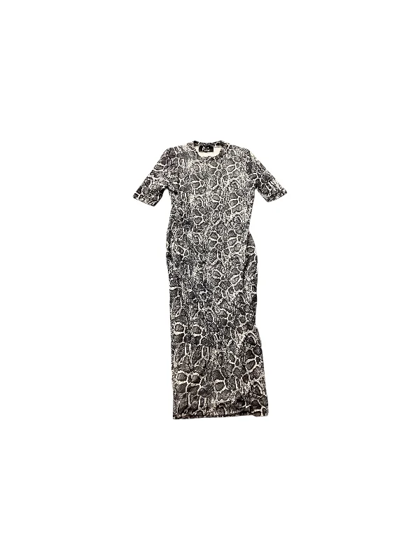Exclusive Deal Snakeskin Print Dress Casual Maxi Clothes Mentor, Size Xl