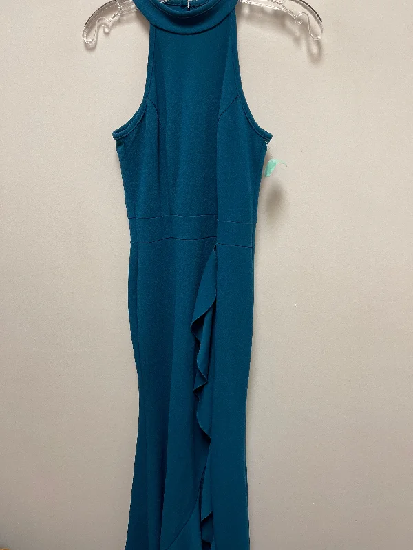 While Supplies Last Blue Dress Casual Maxi Clothes Mentor, Size S