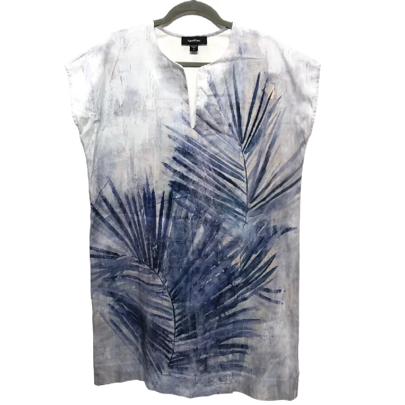 Blowout Deals Blue & White Dress Casual Short Karen Kane, Size S