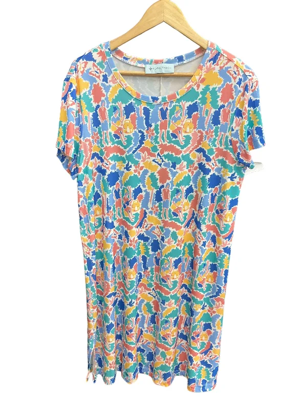 Don't Miss Multi-colored Dress Casual Short Tuckernuck, Size Xl