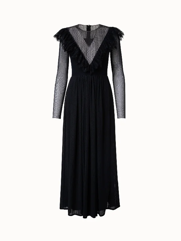 Don't Wait Lace Dress with Techno Grid Stretch Body