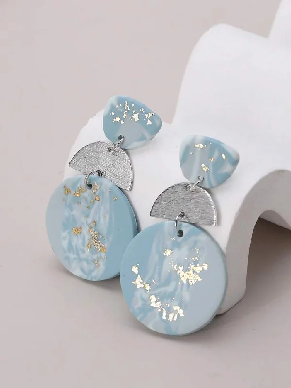 Mega Deal Rebecca Earrings- Eggshell Blue