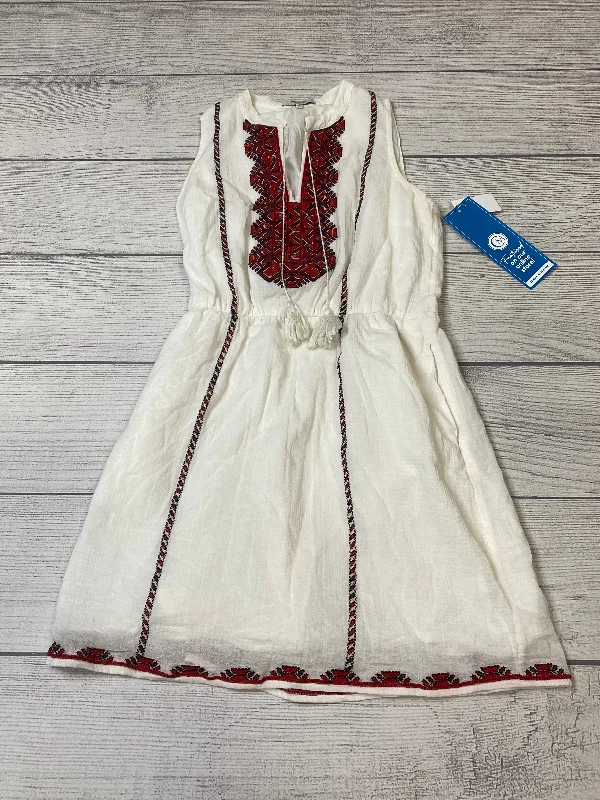 Epic Deals White Dress Casual Midi Madewell, Size Xs