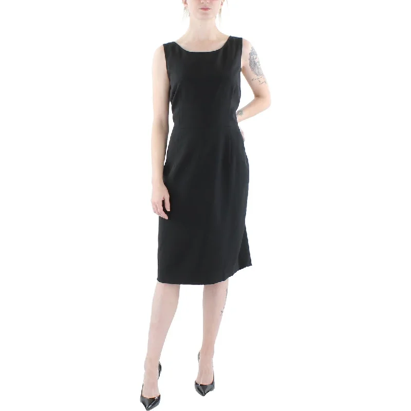 Can't Miss Womens Sleeveless Knee-Length Shift Dress