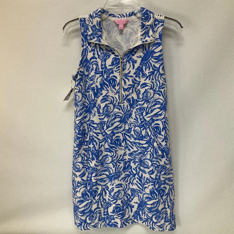 Price Drop Blue Dress Casual Short Lilly Pulitzer, Size S