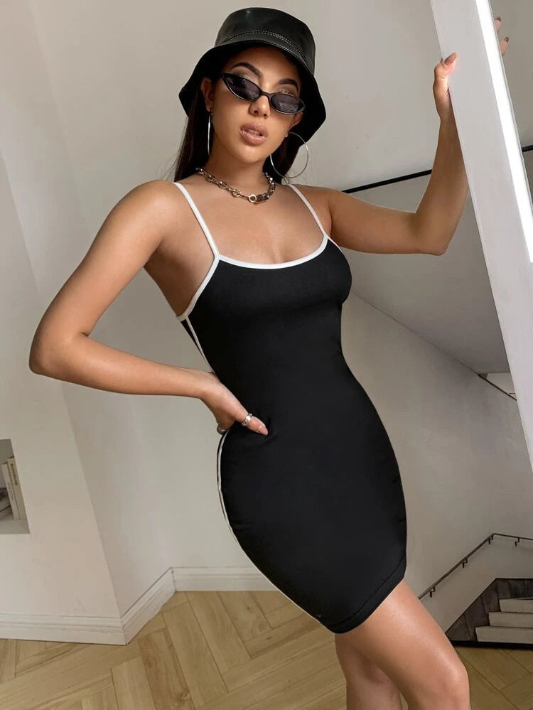 Take Advantage Sleeveless Bodycon Contrast Fit
