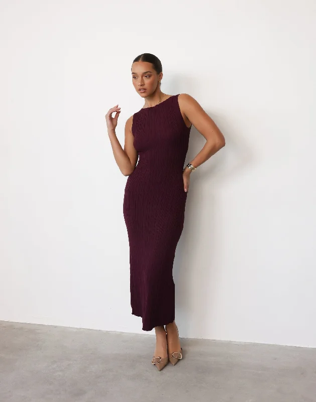 Price Blitz Kienna Maxi Dress (Plum)