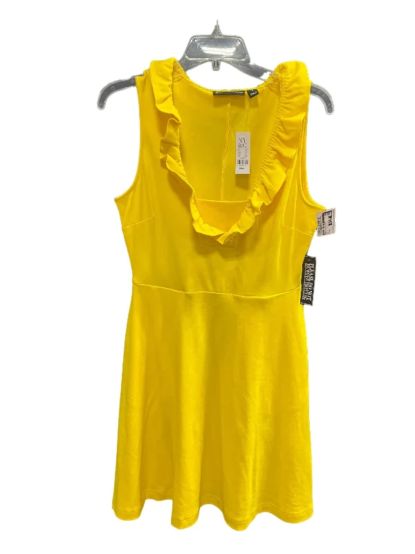 Weekend Deal Yellow Dress Casual Short New York And Co, Size S