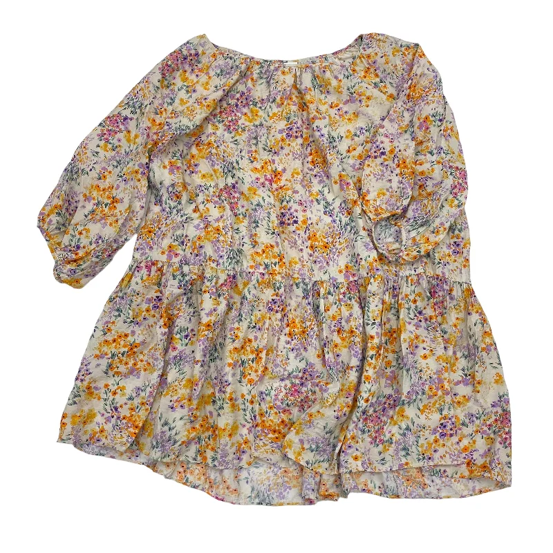 Grand Opening Sale FLORAL PRINT H&M DRESS CASUAL SHORT, Size 2X