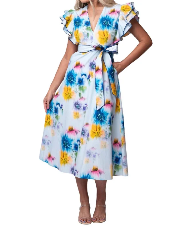 Super Sale Meghan Midi Dress In Sky
