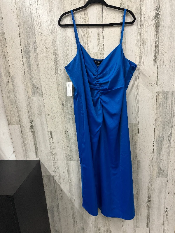 Grand Opening Sale Blue Dress Casual Maxi Eloquii, Size 2x