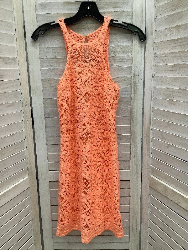Closeout Sale Peach Dress Casual Short Lilly Pulitzer, Size Xs