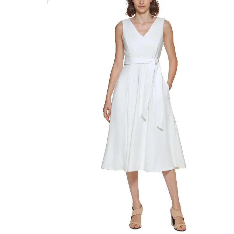 Mega Sale Calvin Klein Womens Office Career Fit & Flare Dress