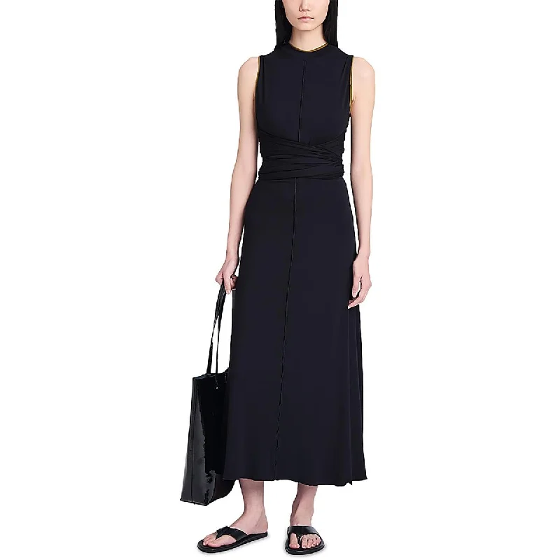 Markdowns Womens Sleeveless Casual Midi Dress