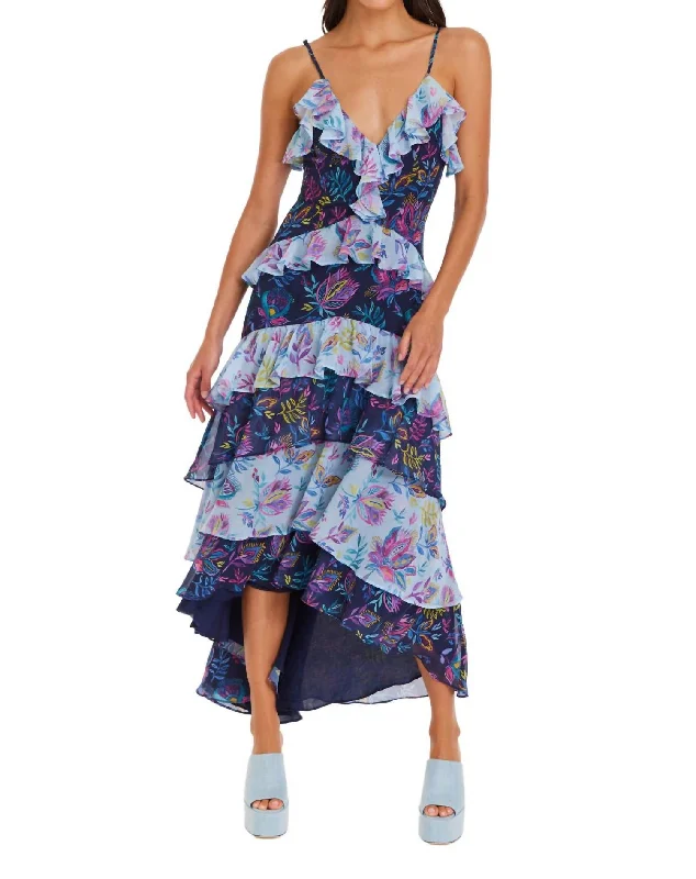 Limited Edition Cassidy Maxi Dress In Bohemian Floral Mix