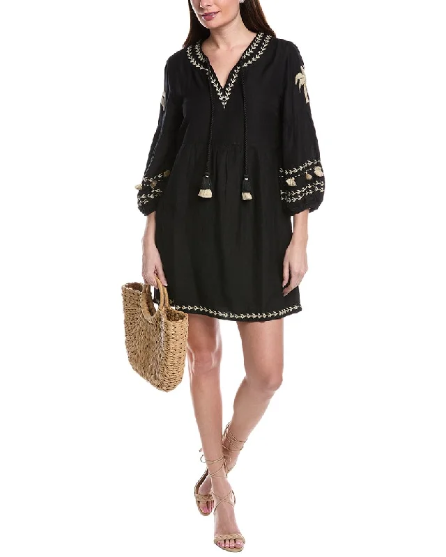 Loyalty Reward Tommy Bahama St. Lucia Palm Embroidered Mini Dress