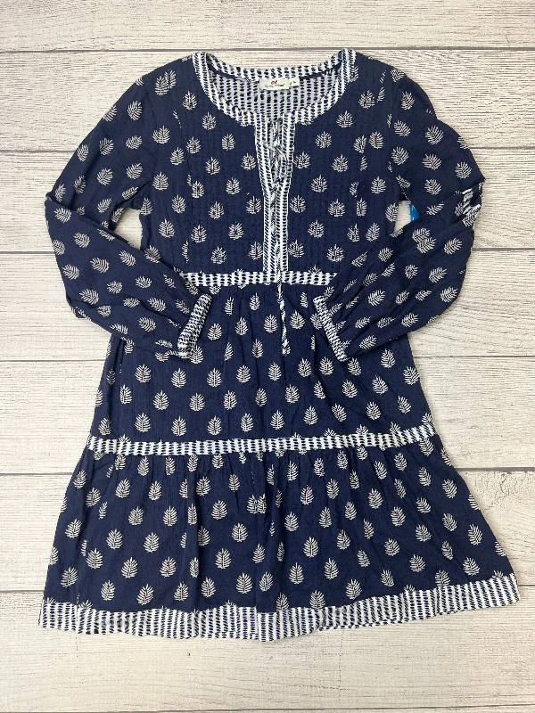 Overstock Navy Dress Casual Midi Vineyard Vines, Size M