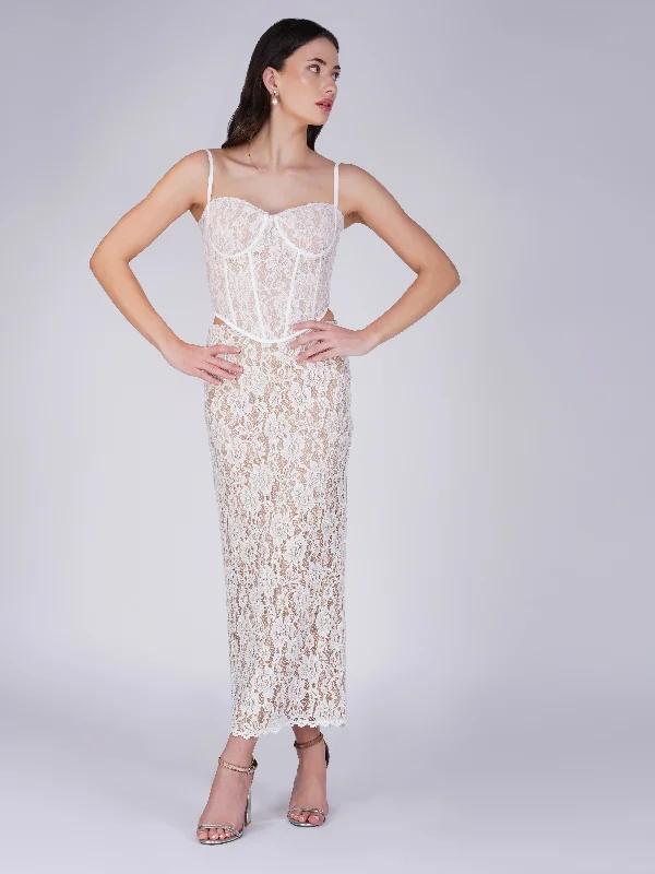 Best Seller White Max Co-ord