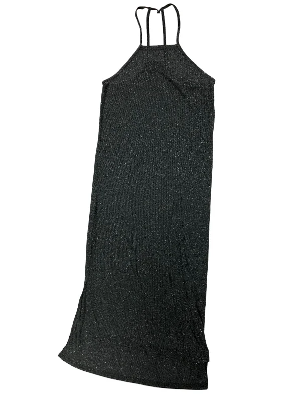 Can't Be Beat Grey Dress Casual Maxi Free People, Size M