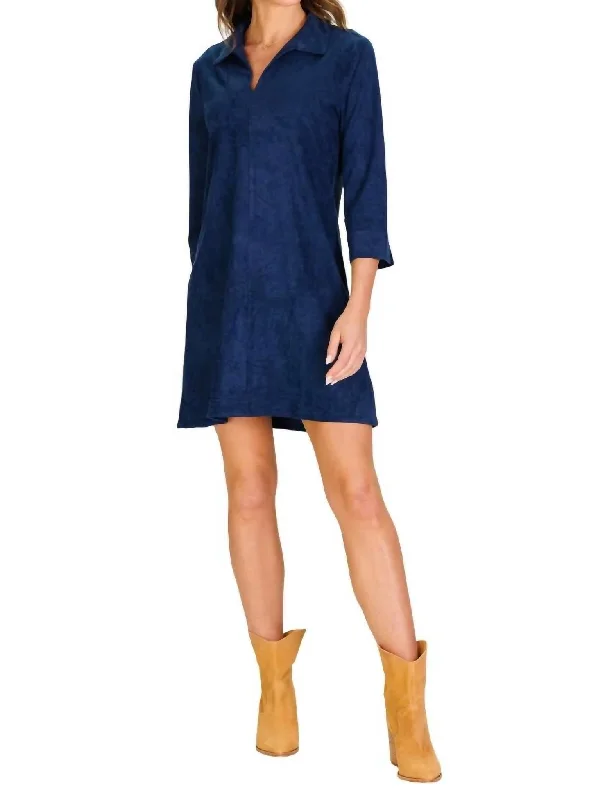 Can't Miss Victoria Dress In Blue