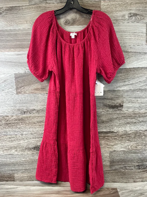 Low Prices Red Dress Casual Midi Beachlunchlounge, Size L