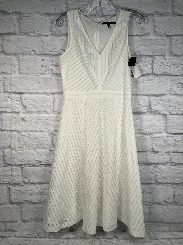 Super Deal White Dress Casual Short Cynthia Steffe, Size S
