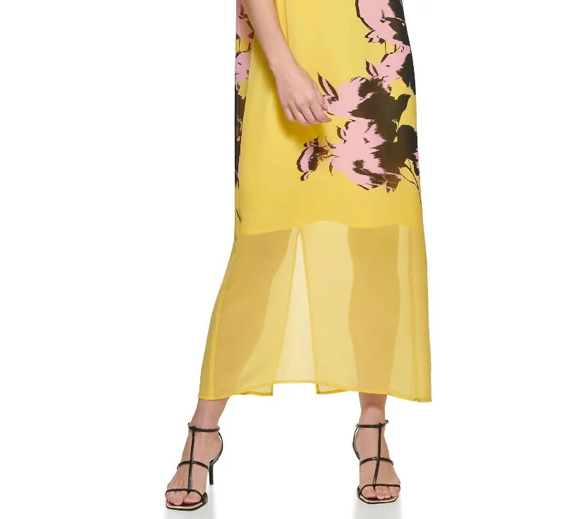 Can't Miss Easy Comfort Dress In Sunbeam Mu