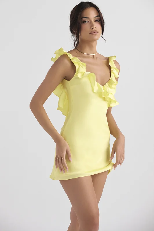 Holiday Sale Flax Frill Dress