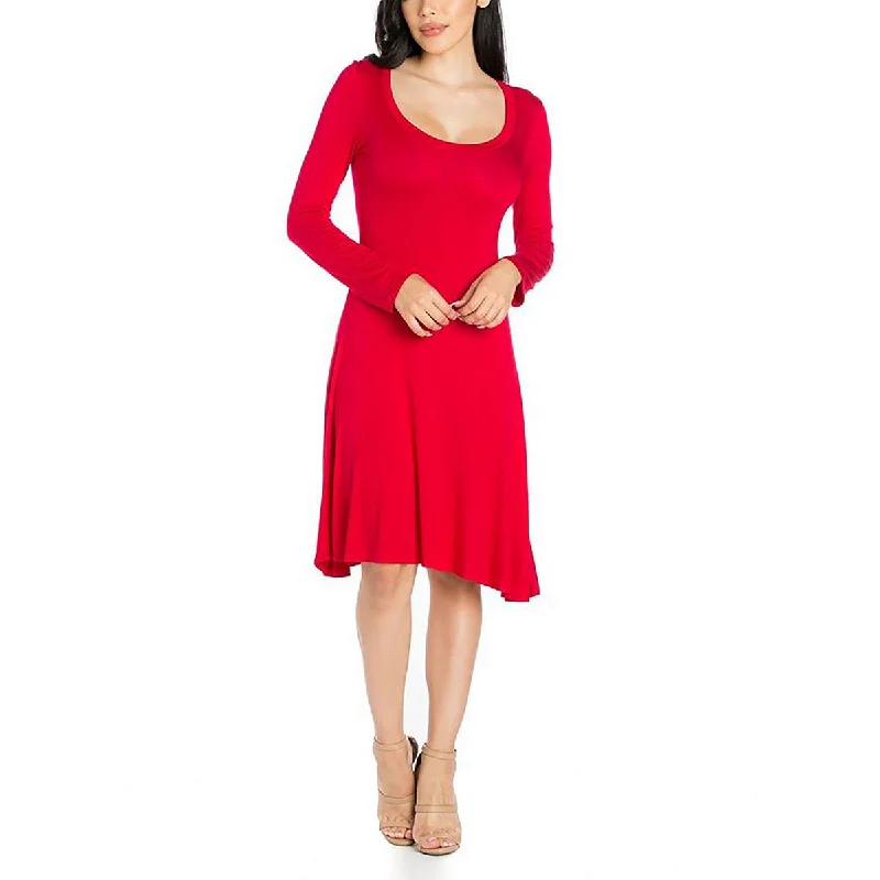 Take Advantage Plus Womens Crewneck Knee Length T-Shirt Dress