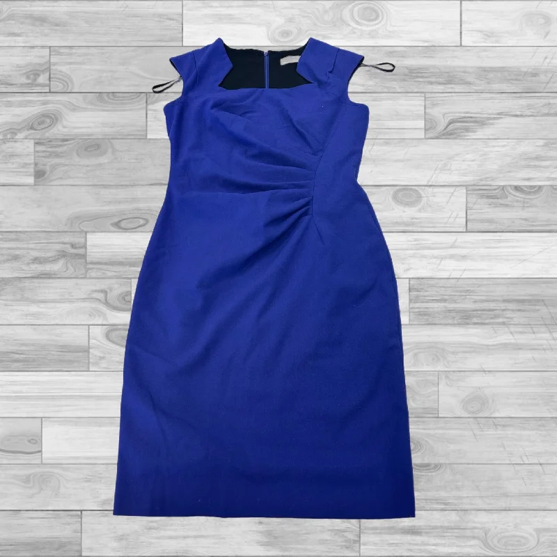 Price Drop Alert Blue Dress Casual Short Calvin Klein, Size 4petite