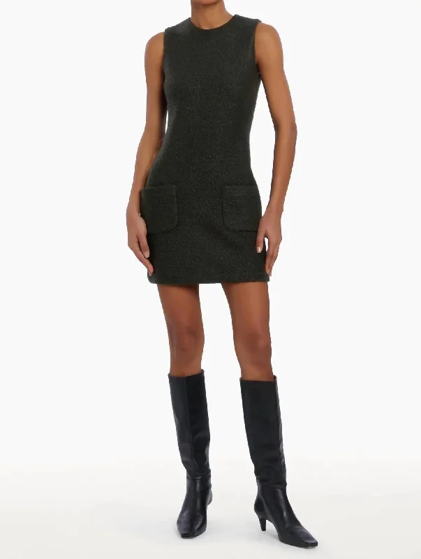 Bargain Prices Delia Dress In Dark Green