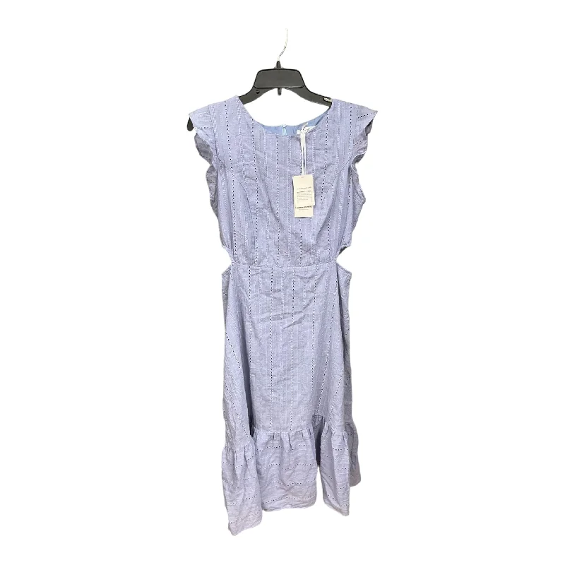 Members Only Blue Dress Casual Midi Cmc, Size L