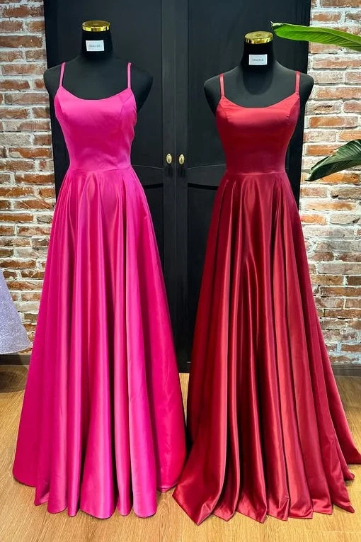 Savings Event Satin A-Line Bateau Sleeves Empire Long Party Prom Dress