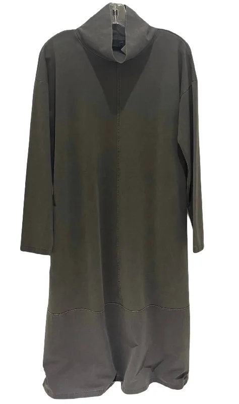Low Prices Seamed Stonewash Dress In Grey