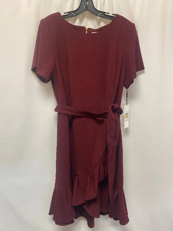Limited Stock Purple Dress Casual Midi Calvin Klein, Size Xl