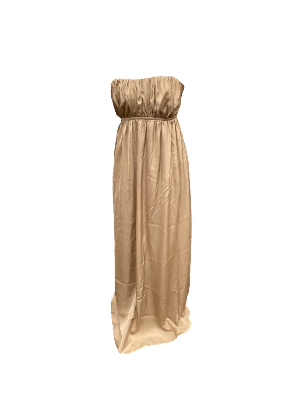 New Deals Brown Dress Casual Maxi Mustard Seed, Size M