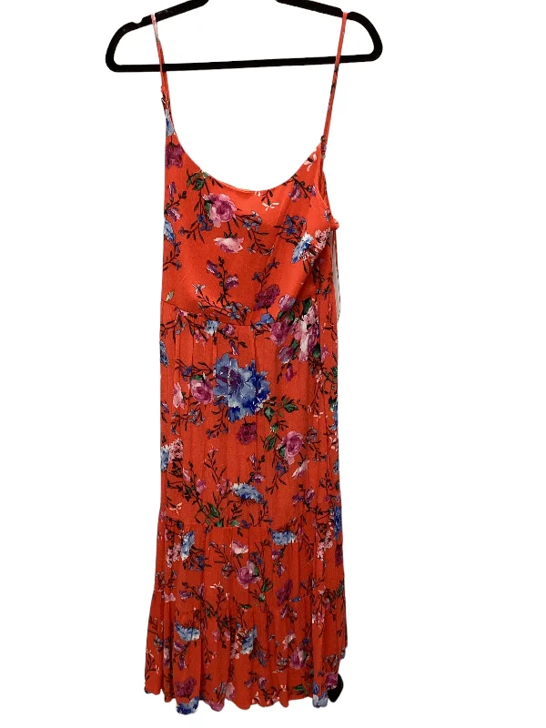 Must-Have Deals Orange Dress Casual Maxi Miami, Size M